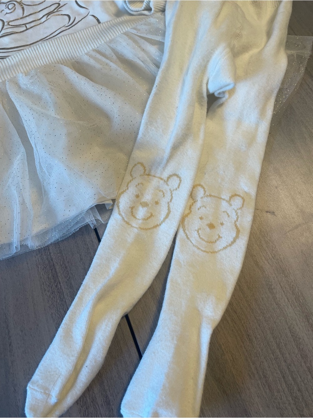 Disney Winnie the Pooh Tulle Dress & Tights Set (18M) - Picture 3 of 5
